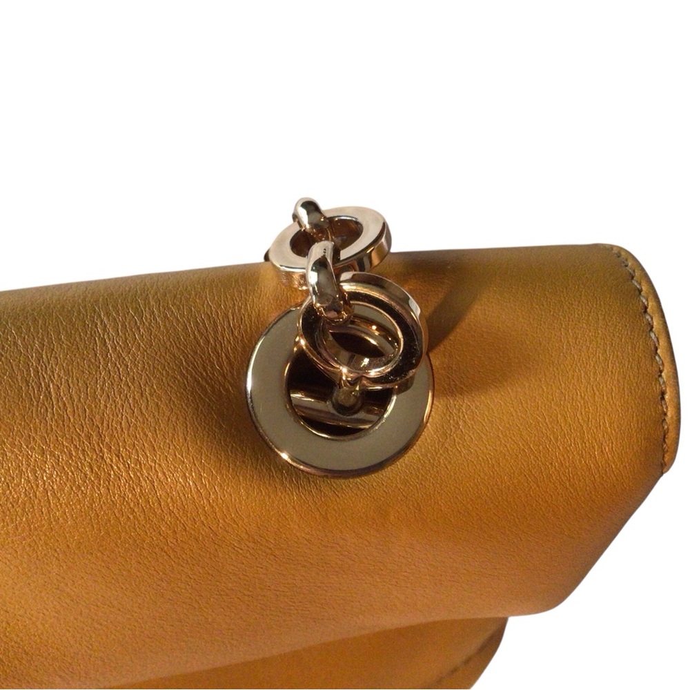 🥳🥳🥳HP 🎉🎉🎉SALVATORE FERRAGAMO Gancini Shoulder Bag Brown Leather AU-21/D479 - Picture 5 of 11